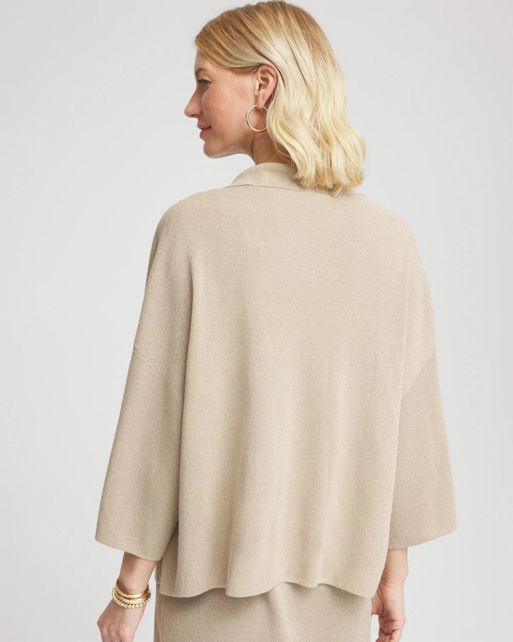 Travelers™ Collection Metallic Knit Cardigan | Chico's